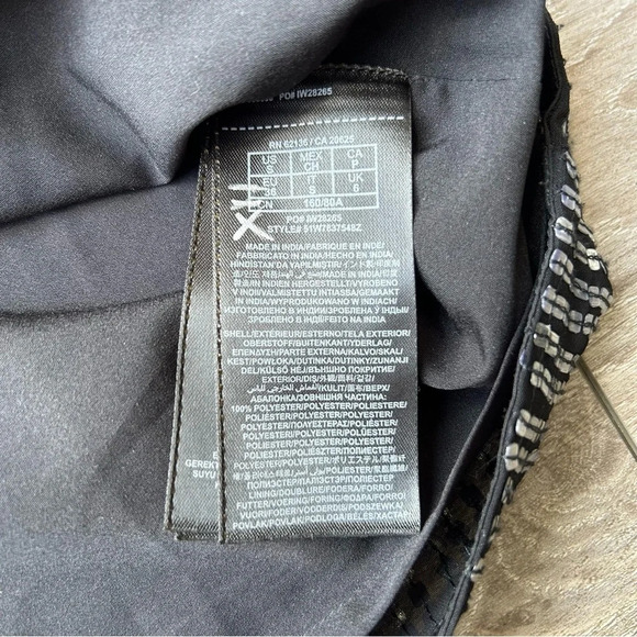 Marciano Sequins V Neck Dolman Sleeve  Oversized Tunics Mini Dress - Picture 11 of 15